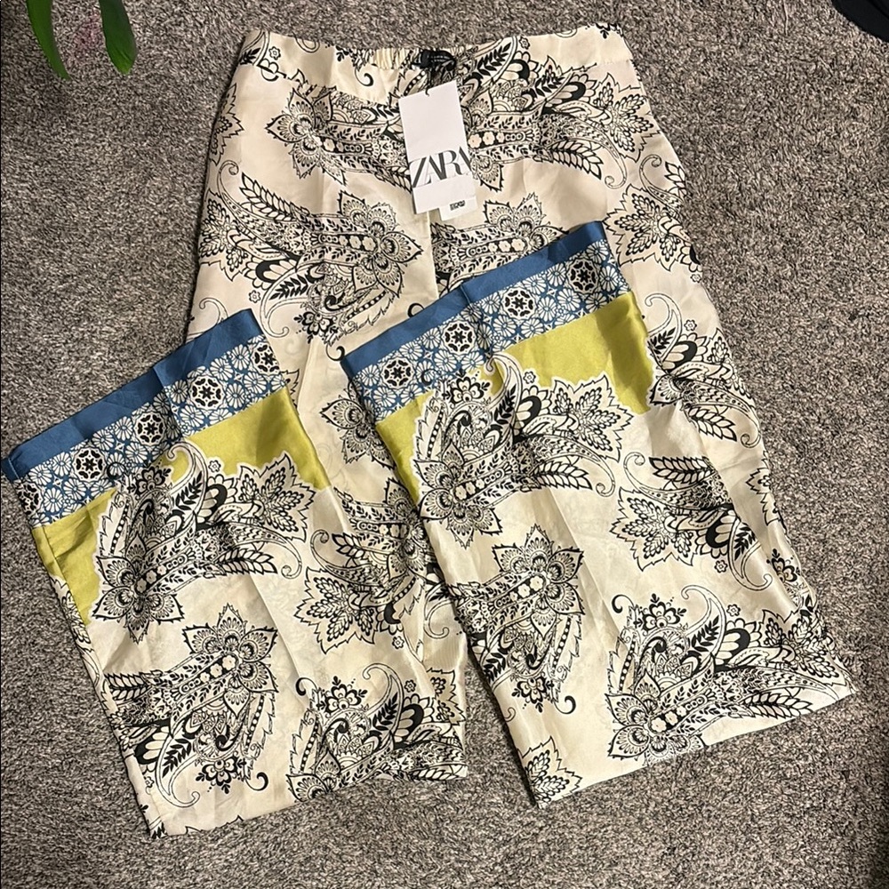 NWT Zara Palazzo Pants Boho